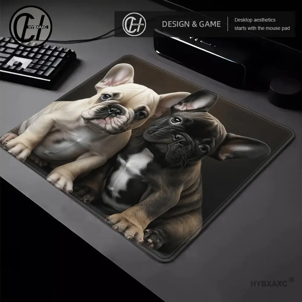 Durable Mouse Pads French Bulldog Dog Mouse Pad Gaming Table Pad Anti Slip Rubber 18*22cm For Men And Women
