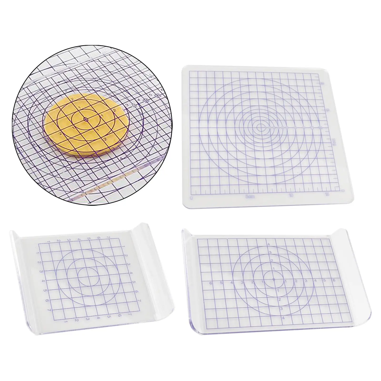 3Pcs Pressure Board Pressure Plate Acrylic Transparent Clay Pottery Soft Clay Tools Pottery Ceramics Tools Model DIY Crafts