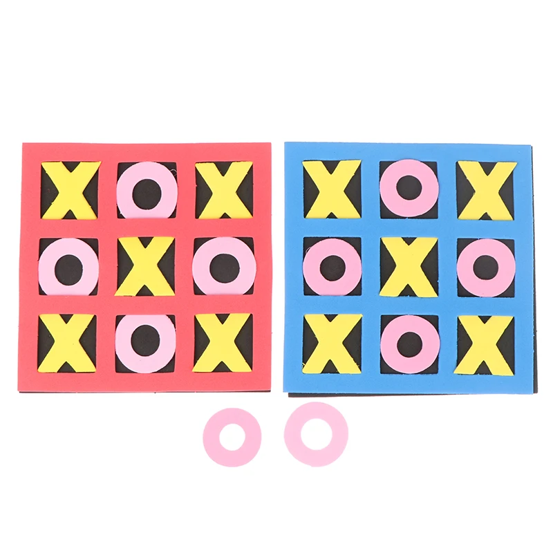 1PC Parent-Child Leisure Board Game Jiugongge XO Chessboard Funny Developing Intelligent Educational Tic Tac Toe Toy Kids Gift board game toys