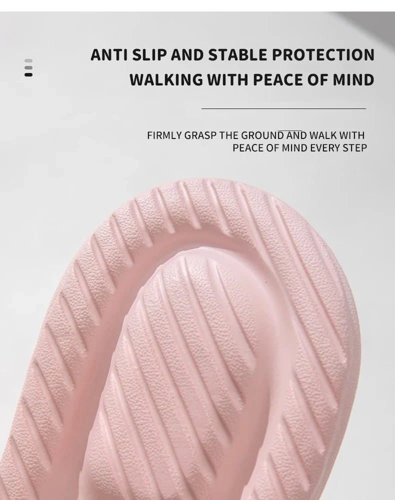 Women's Super Soft Eva Thick Platform Slides Minimalist And Comfortable Indoor Bathroom Non-slip Slippers female slippers