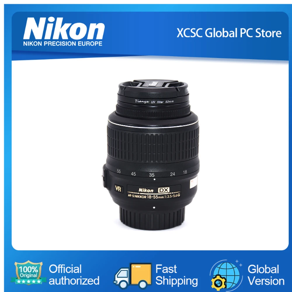 Nikon Af-S Dx 18-55Mm F/3.5-5.6G Vr Gamma Focale Nikon Sensori Slr Digitali Formato Dx