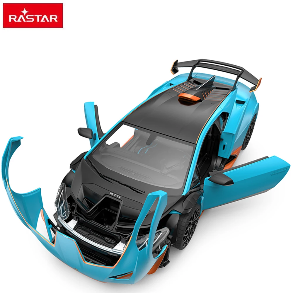 RASTAR 1:14 Lamborghini Huracan STO RC Car USB Battery APP Remote Control Car Model Toy Gift Collection For Children Adults 4