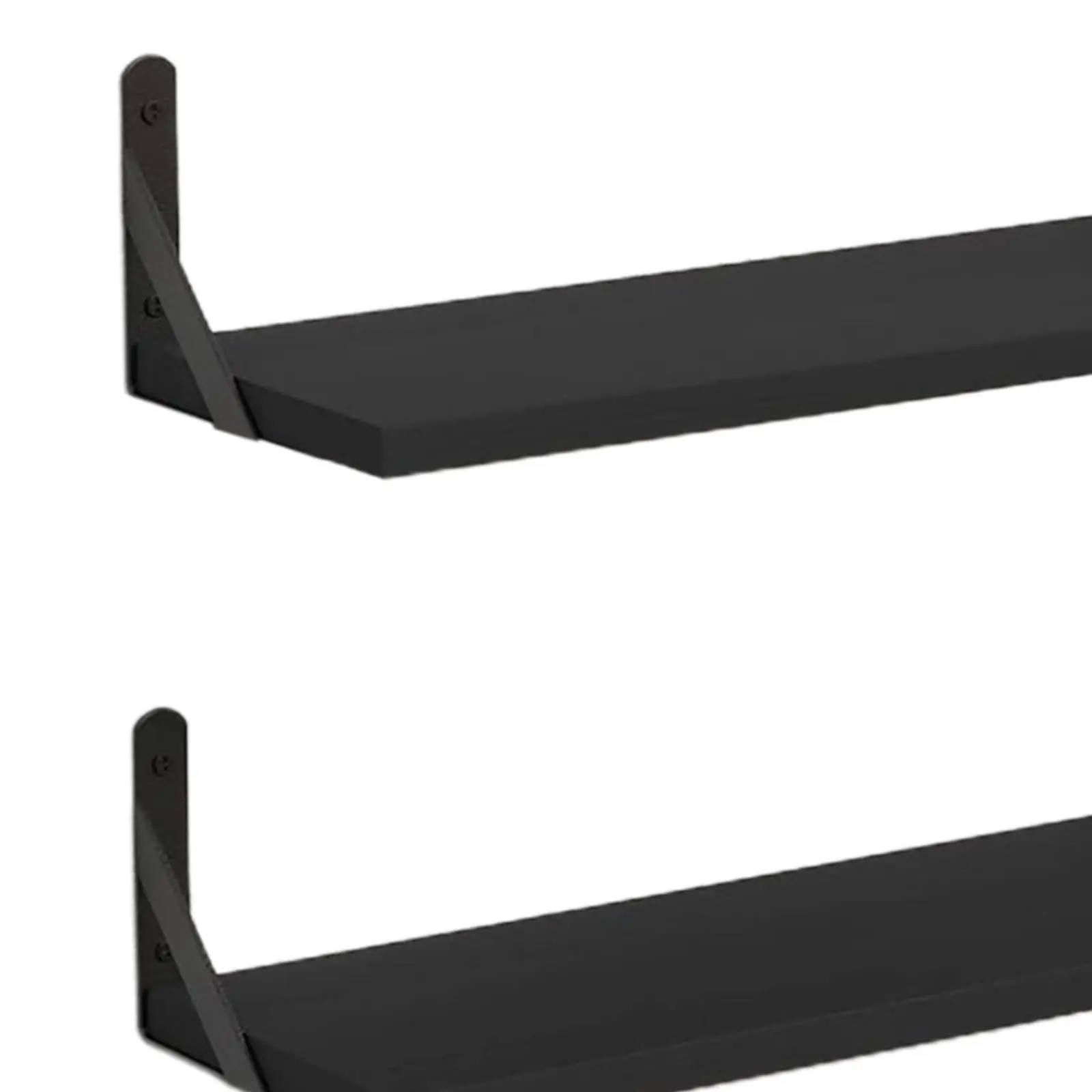 2 Pieces Wall Floating Shelve Bookshelf Modern Wall Storage Shelf Organizer for Nursery Artworks Small Plants Books Office