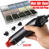 300W Electrical Mini Heat Gun Handheld Hot Air Gun with 600PCS Heat Shrink Butt for DIY Craft Embossing Shrink Wrapping PVC 1