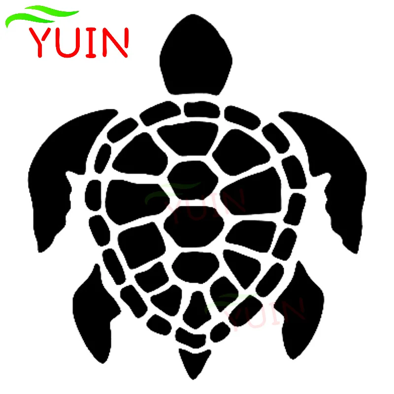 

Автомобильные наклейки YUIN Honu с изображением морской черепахи, модное украшение для тела, окна, ПВХ водонепроницаемая Солнцезащитная наклейка, можно настроить цвет