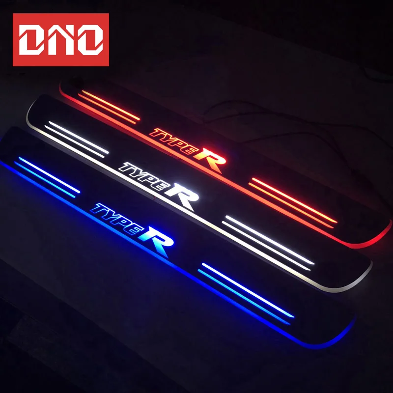 Trim Pedal Led 12V Car Light Davanzale Battitacco Piatto Pathway Dynamic Streamer Lampada Di Benvenuto Per Honda Civic Type R 2016 - 2020