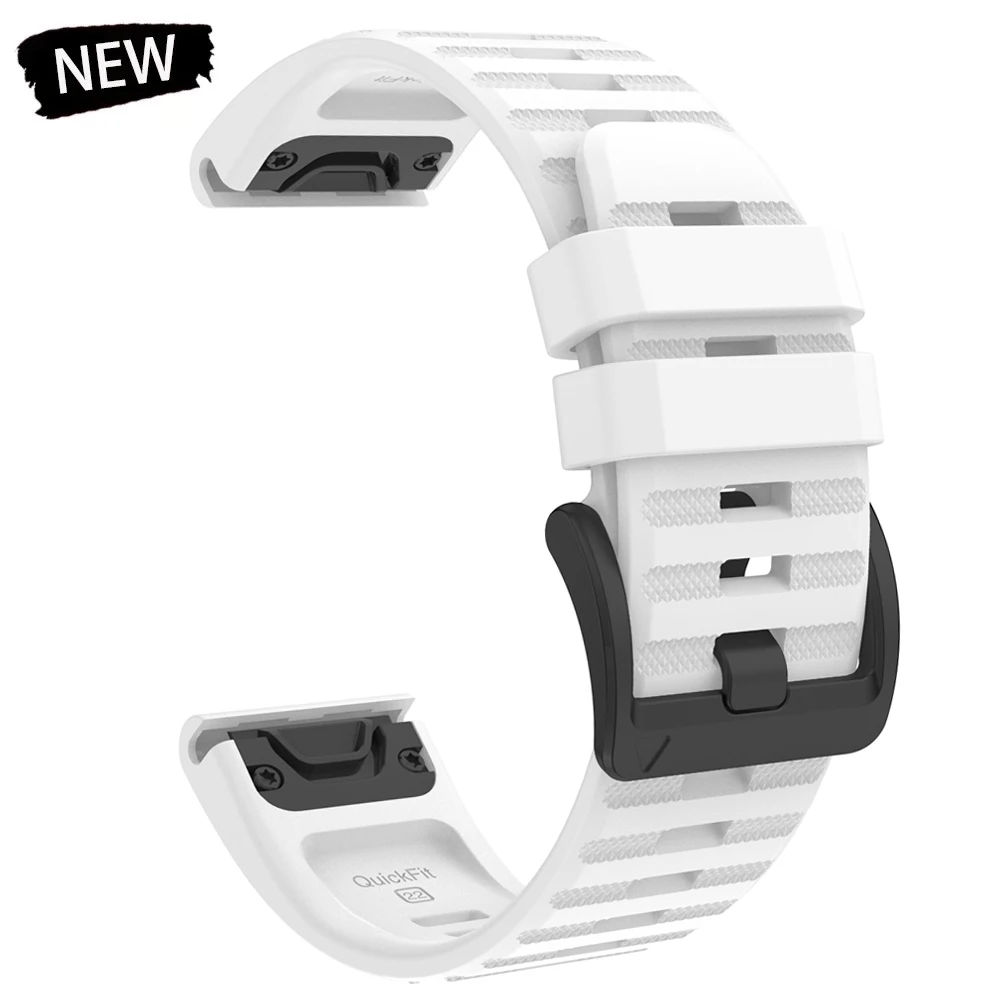 Premium Silicone Sports Strap - QuickFit 22/26mm Watch Band Replacement