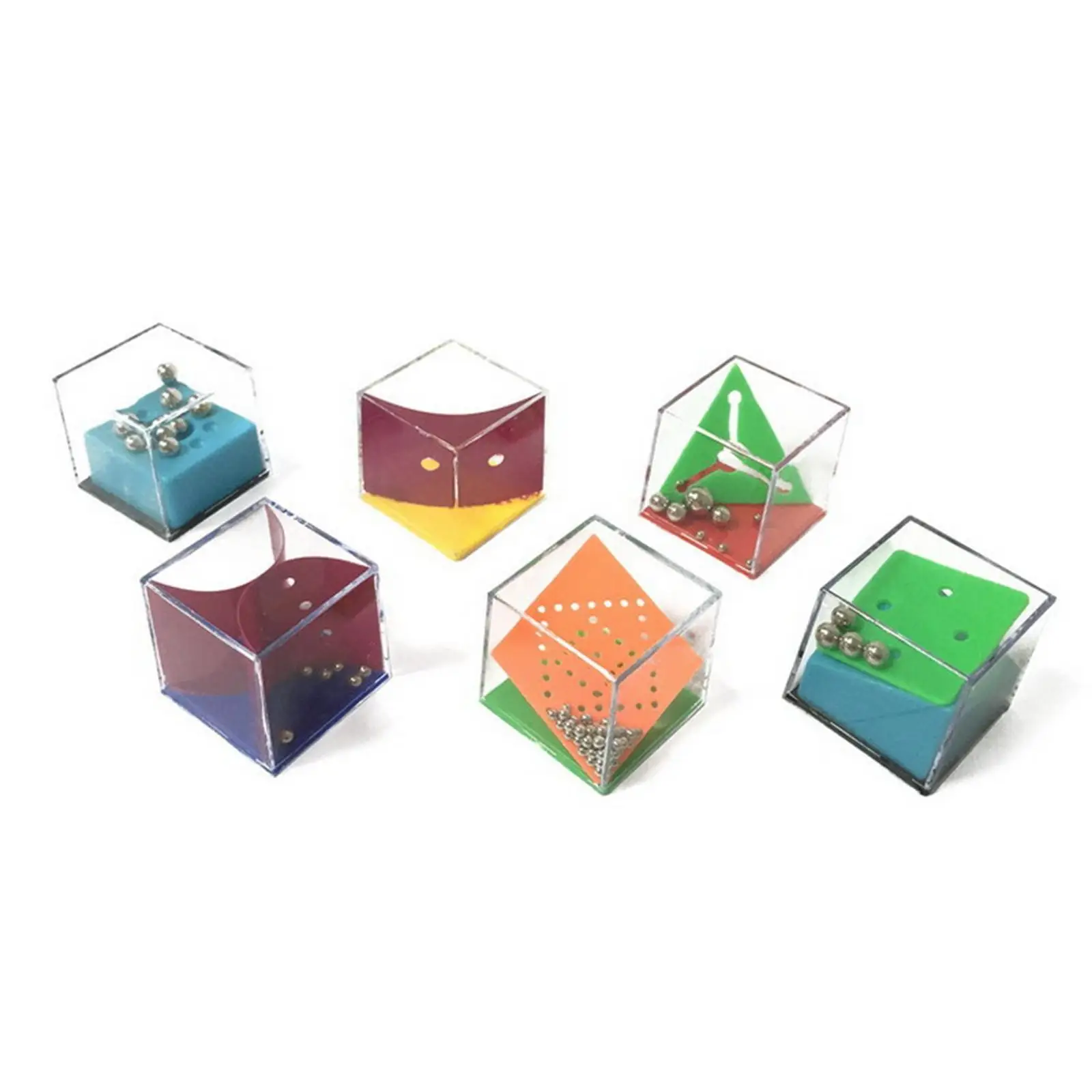 

24Pcs Maze Game Puzzle Box Supplies Prize Box Toy 3D Balls Maze Cube for Kids