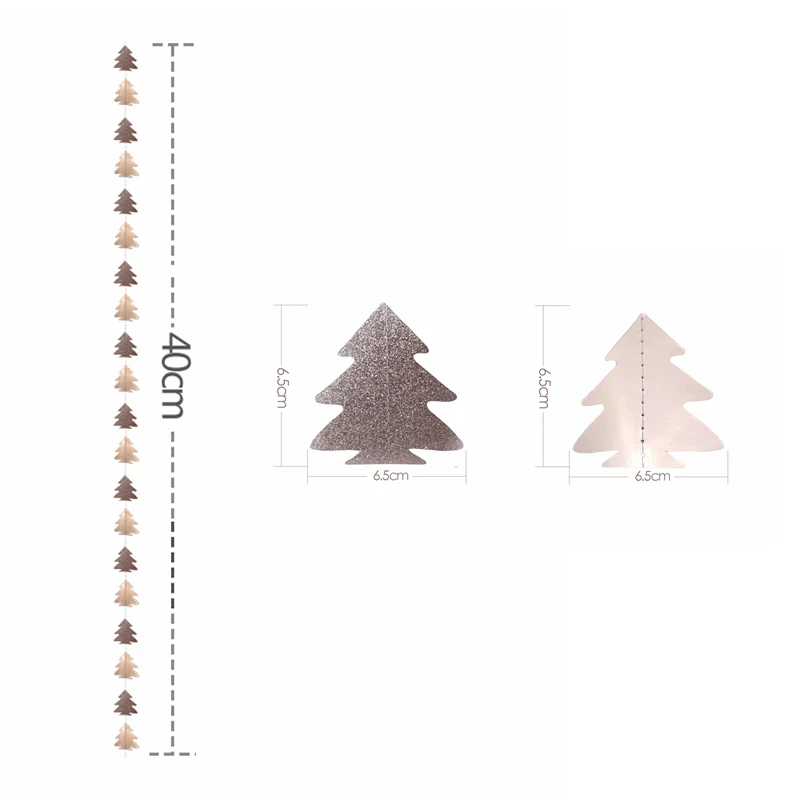 Rot Weiß Grün 3D Weihnachtsbaum Papier Girlanden Hängende Banner Luftschlangen 2024 Weihnachtsfeier Wohnzimmer Home Wanddekorationen – Detail 10
