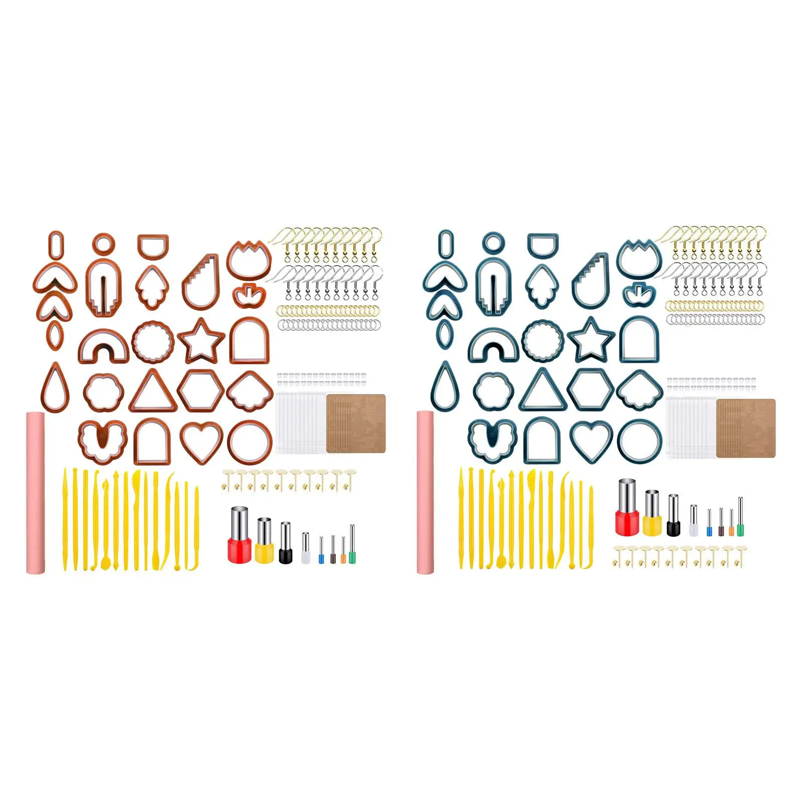 

Набор формочек для печенья из полимерной глины, ювелирные изделия из полимерной глины, серьги, формы глины