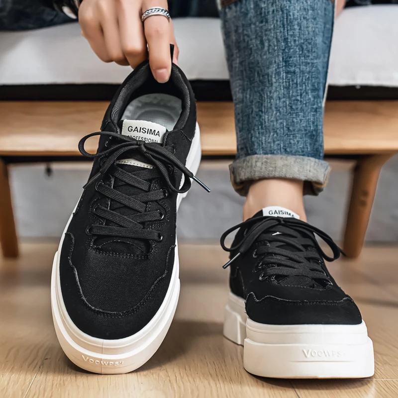 2026 Spring New Men's Casual Low-Top Trendy Canvas Shoes, Versatile and Breathable, Suitable for Outdoor Sports and Daily Wear 3