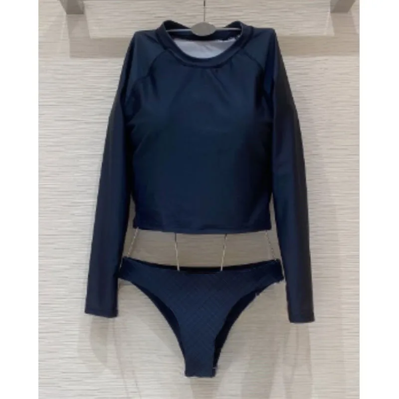 

Swimsuit Women 2022 Long Sleeve Surf Suit Bikini Two Piece Bath Suit Tankini Summer New Sexy Briefs