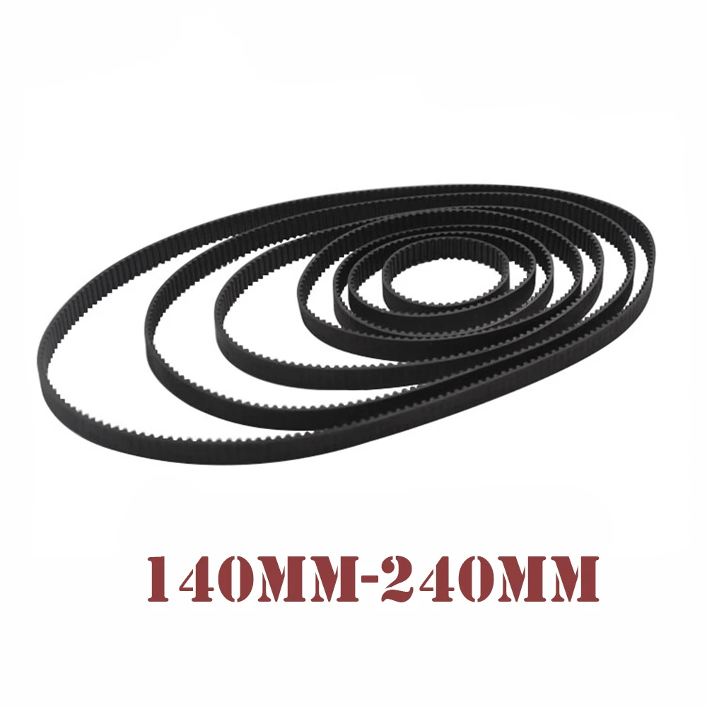 

3D Printers Parts GT2 Closed Loop Timing Belt Rubber 2GT 6mm 140-240 mm Synchronous Belts Part