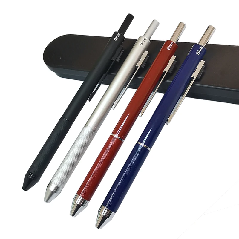 Ballpoint Pens 5 In 1 Multi-color Ballpoint Pen 4 Color Ballpoint Pen Lead  + Automatic Pencil Lead Multi-color Pen With Eraser - Ballpoint Pens -  AliExpress