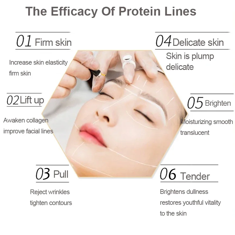 Protein Thread Lifting Set Face Filler Absorbable Collagen Protein Thread Firming Anti-aging Smoothing Firming Moisturizing 3