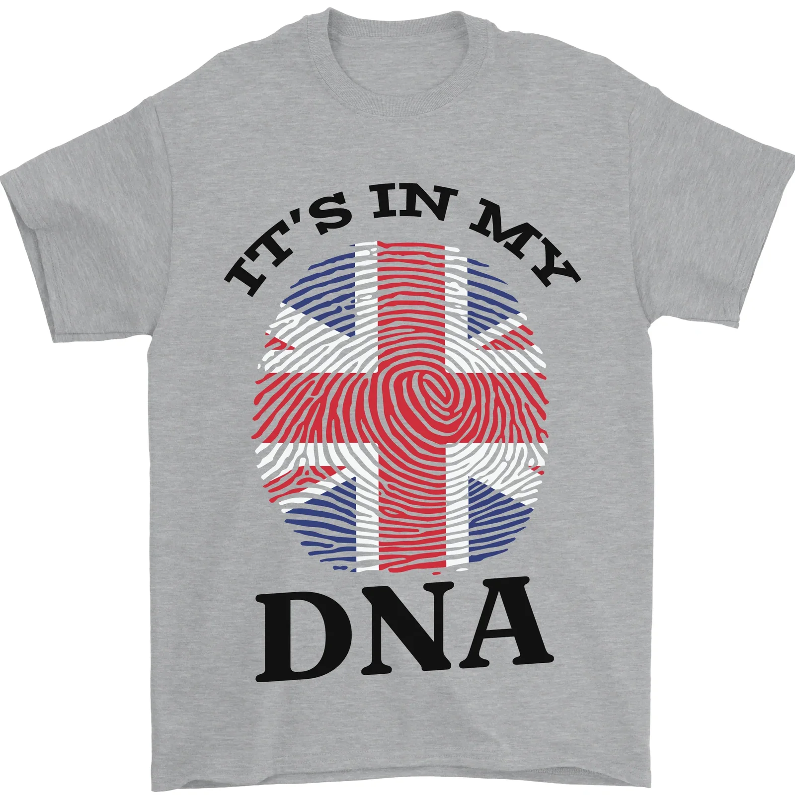 Bretagna Its Nel Mio Dna Devitente Union Jack Bandiera T-Shirt 100% Cotone