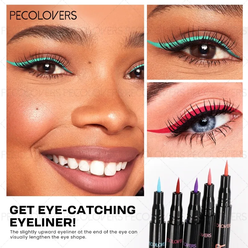 Liquid Colorful Eyeliner Pen High Pigmented Waterproof Smudge Proof_voghion.com