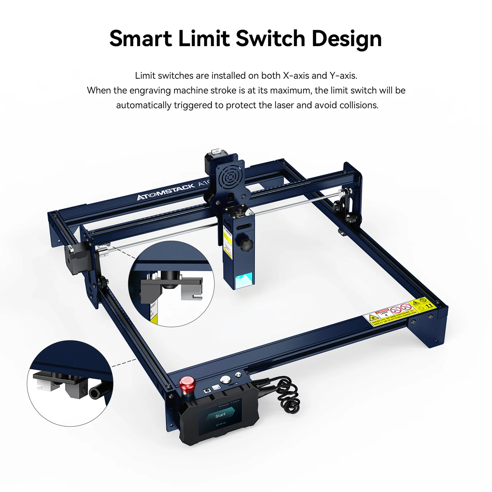 ATOMSTACK A10 Pro Lasergravierer 50 W Offline-Gravurschneidemaschine für Holz, Acryl, EU-Stecker – Detail 26