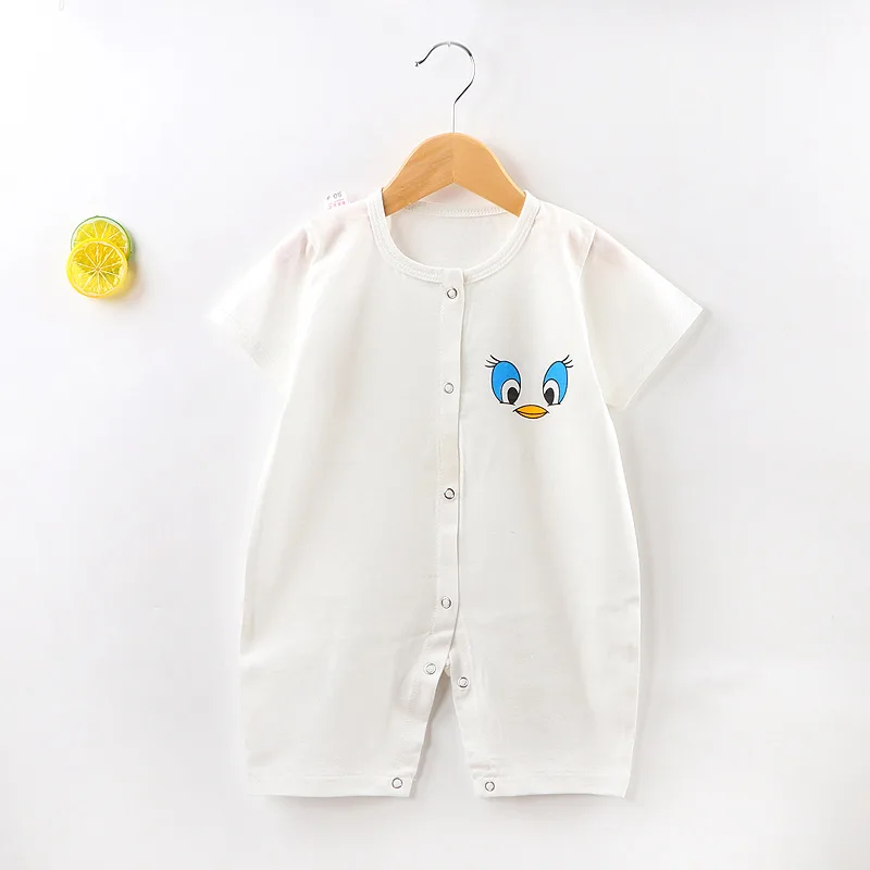 Summer Cartoon Baby Rompers Boys Girls Jumpsuits Newborn Short Sleeve Baby Climbing Clothes Infant Cotton Body Costumes Pajamas cool baby bodysuits	