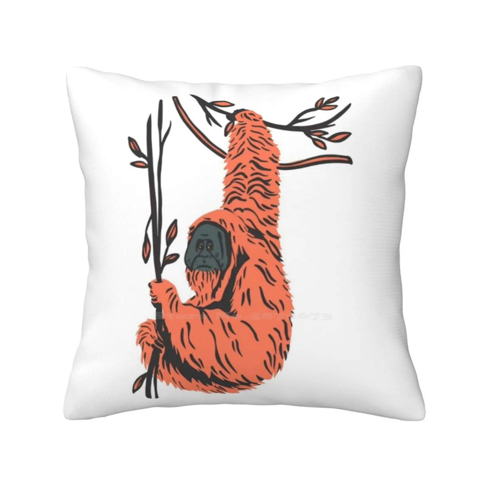 Orangutan Home Sofa Car Waist Throw Federa Monkey Ape Conservation Primate Cute Wildlife Animals Jungle Funny Gorilla