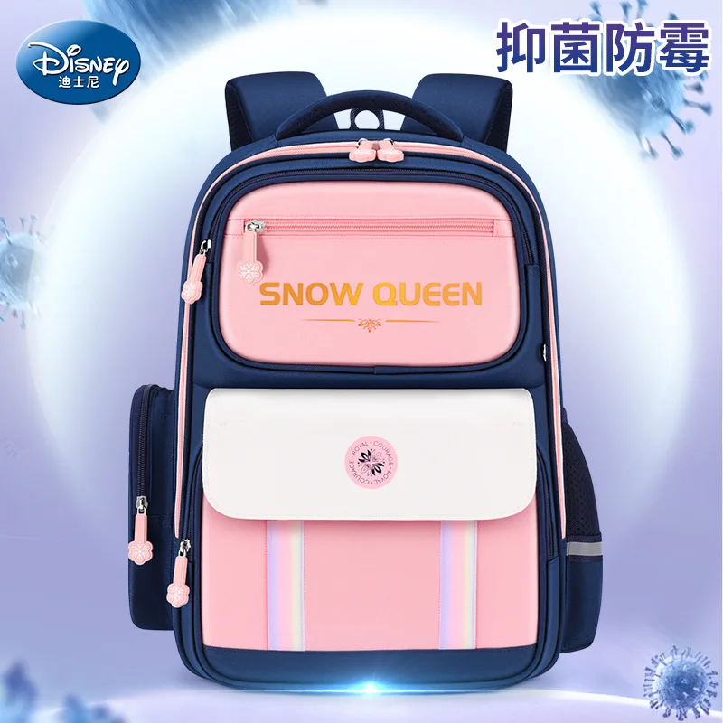 2023 Disney Frozen Leisure School Bags For Girls Snow Queen Grade 1-6 Primary Student Shoulder Orthopedic Backpack Gifts Mochila