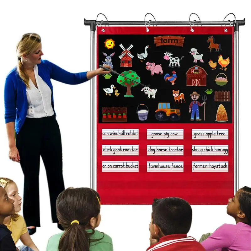 classroom student incentive chart week star chart decoration school posters charts classroom supplies decoration Sentence Strip Pocket Chart Classroom Pocket Chart With 15 Dry Erase Cards Classroom Pocket Chart For Story Telling Activities