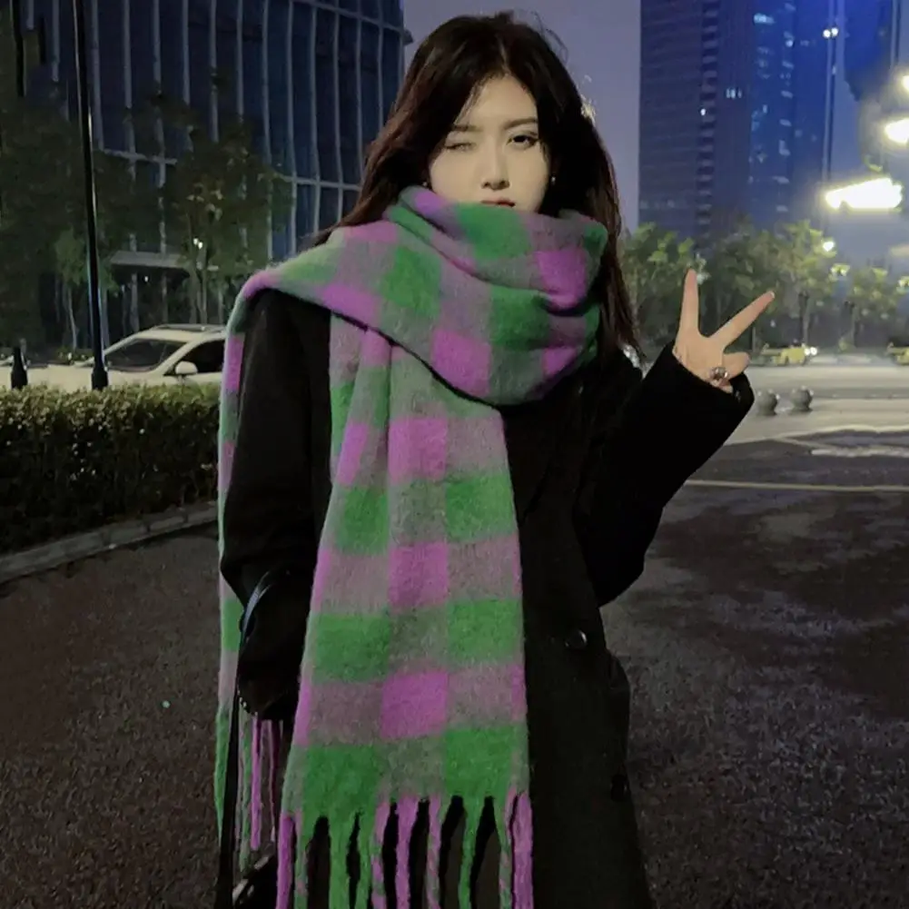 Рисунок 4 - Клетчатый шарф, уютный зимний шарф