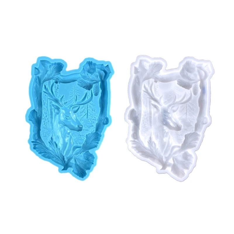 

Christmas Epoxy Resin Mold Deer Head Wall Decoration Antlers Elk Silicone Molds