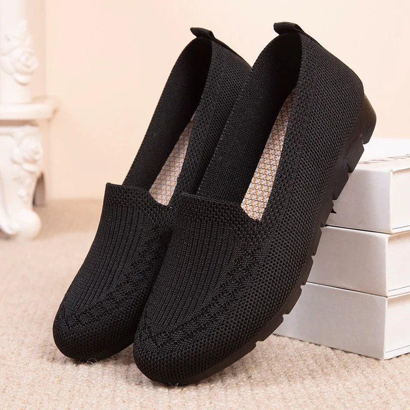 

2023 Mesh Breathable Sneakers Women Breathable Light Slip on Flat Casual Shoes Ladies Loafers Socks Shoes Women Zapatillas Mujer