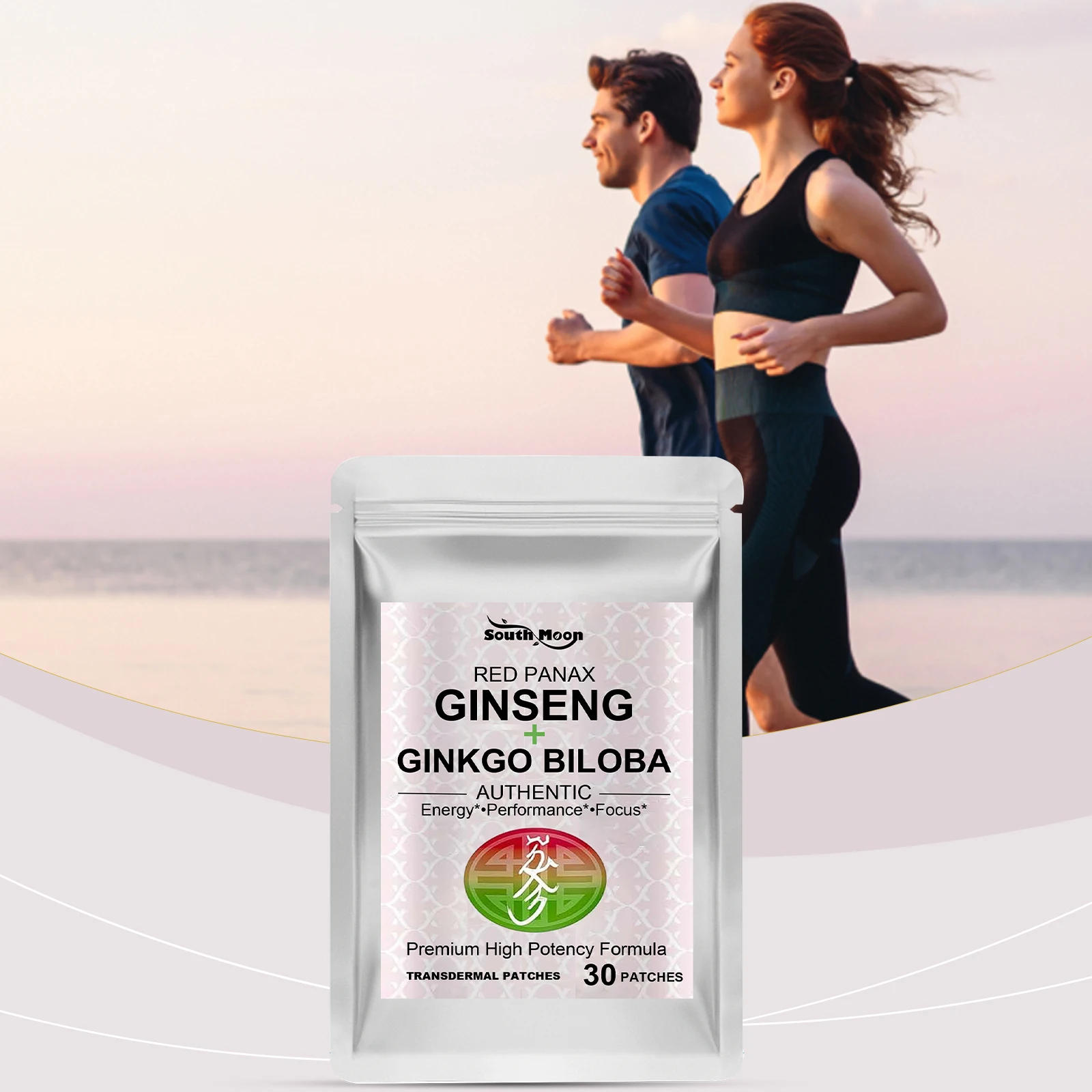 120 Stück Energie-Unterstützende Körperpflaster Natürlicher Roter Ginseng Ginkgo Biloba Kollagen Durchblutungsförderung Energie-Boost Hautpflege-Pflaster – Detail 2