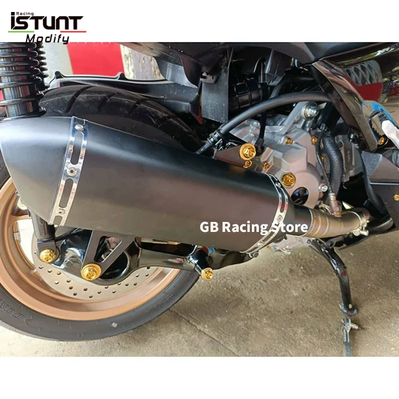 Full System Motorcycle Exhaust Escape Moto Front Pipe Carbon Fiber Muffler For Yamaha XMAX 250 300 XMAX250 XMAX300 2017-2023 - Image 4