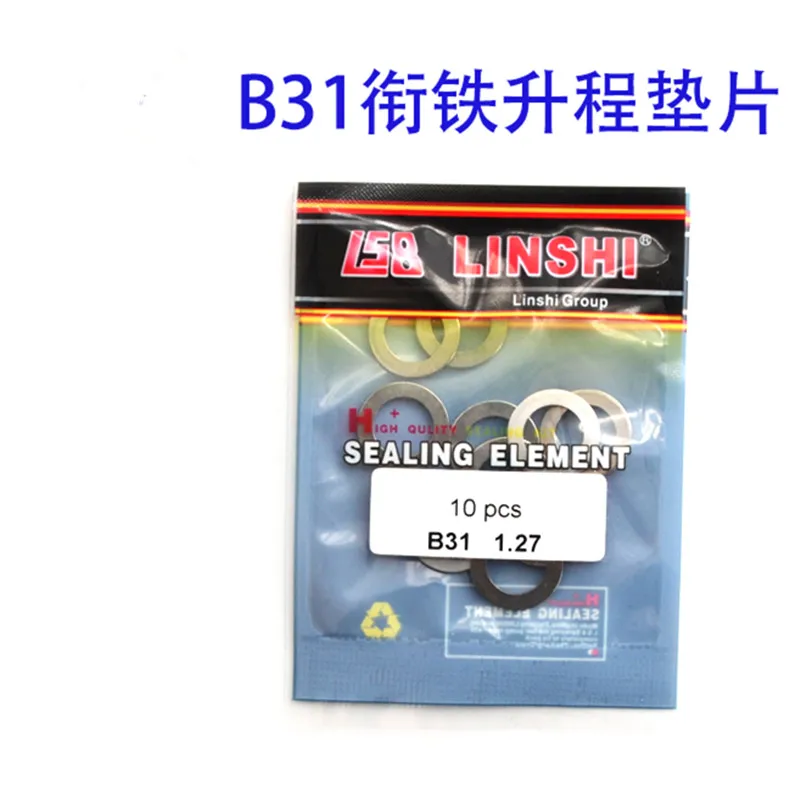 

10PCS B31 Nozzle Valve Lift Adjusting Washers Shims Diesel Injector Gaskets Kit Size:1.20-1.39mm Fuel Injection Sprayer Gaskets