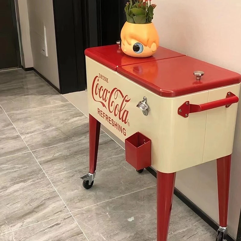 Wine Fridge Trolley Refrigerated Incubator Ice Bucket Folding