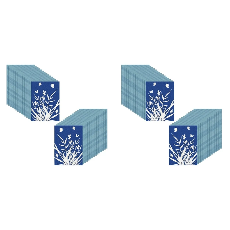 

Cyanotype Paper, 120 Pcs A5 Sun Print Paper Kit, High Sensitivity Sun Print Nature Printing Paper Solar Drawing Pape