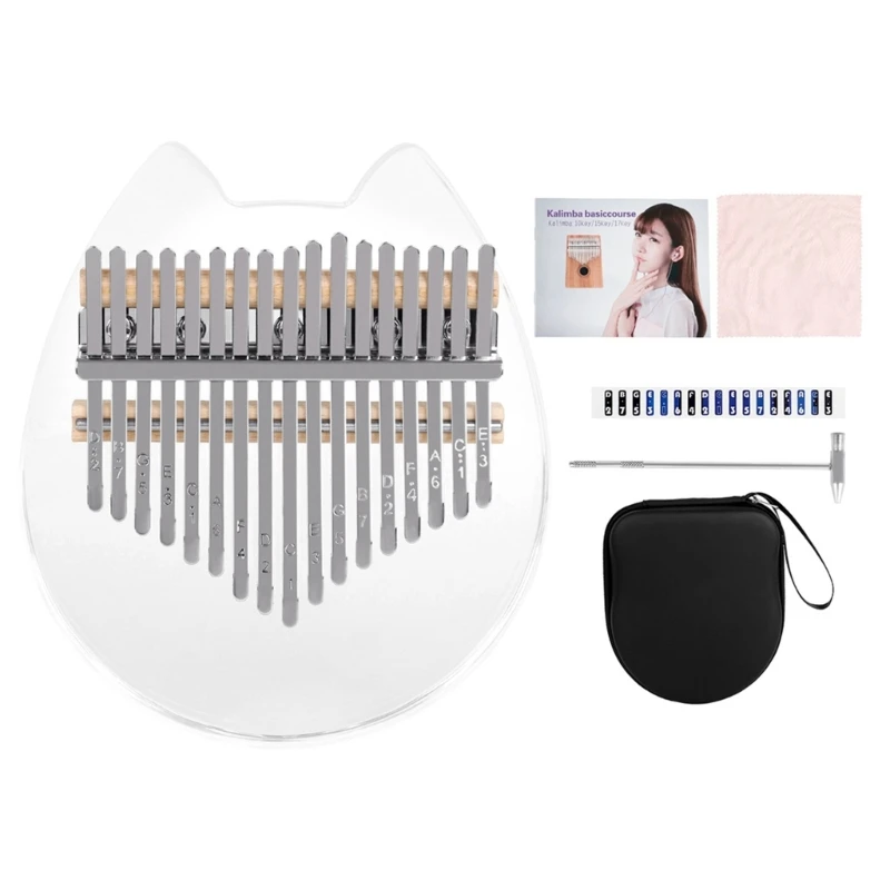 

17-tone Transparent Acrylic Kalimba Thumb Piano Kalimba Finger Piano Thumb Piano