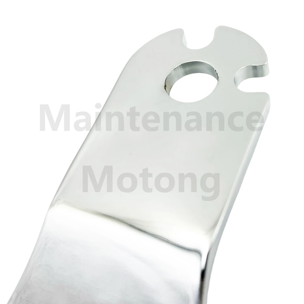 M Maintenanse Adjustable Motorcycle Sissy Bar Backrest & Luggage Rack - Quick Release Mount For Touring Models (Chrome)