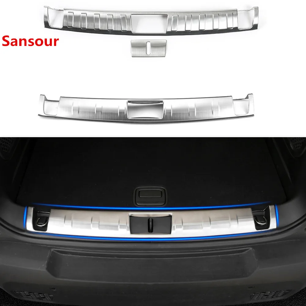 

Stainless Steel Car Interior Rear Trunk Protect Door Sill Guard Decoration Trim For Jeep Renegade 2015-2017 Car Styling