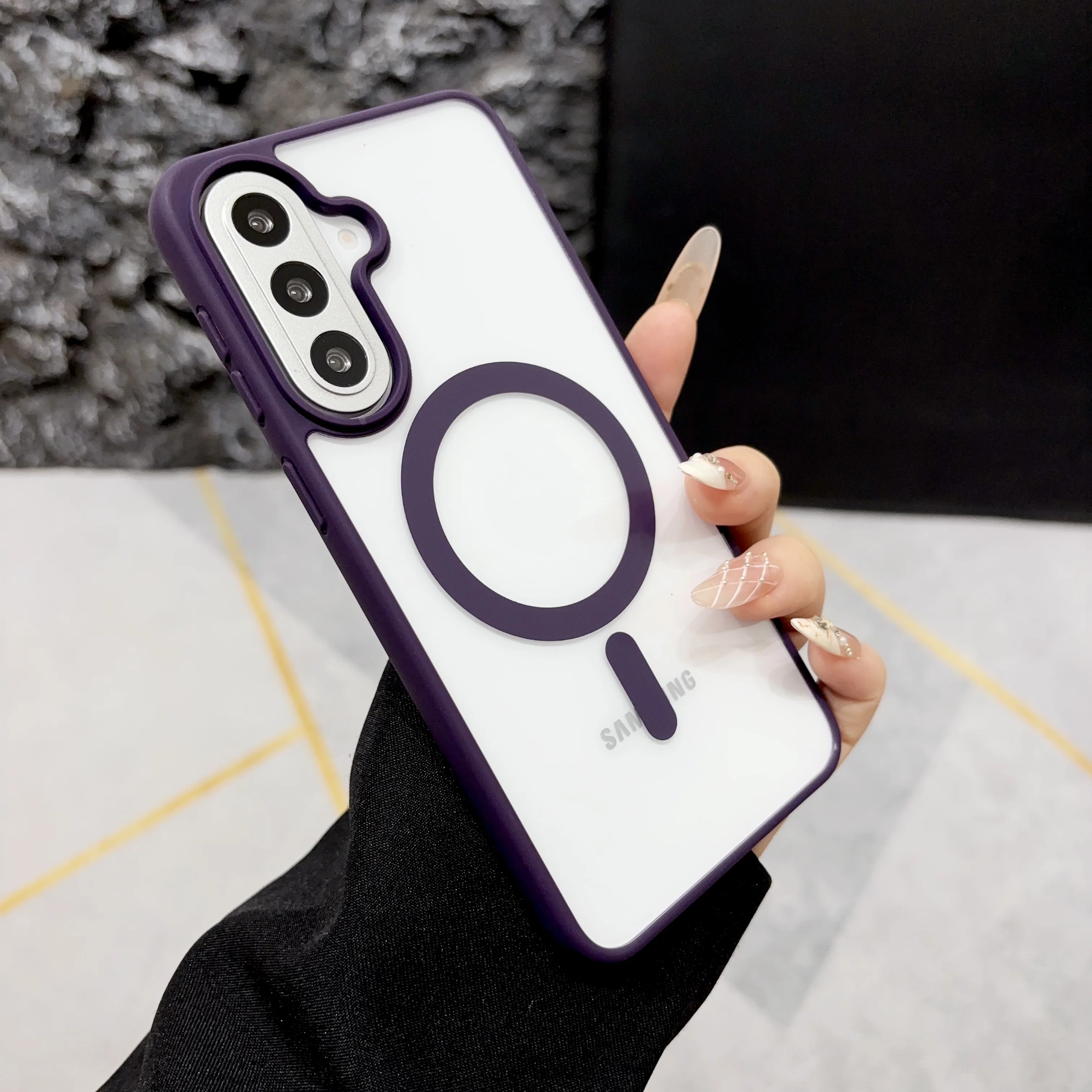 Vibrant Acrylic Magnetic Phone Case with Magsafe Feature