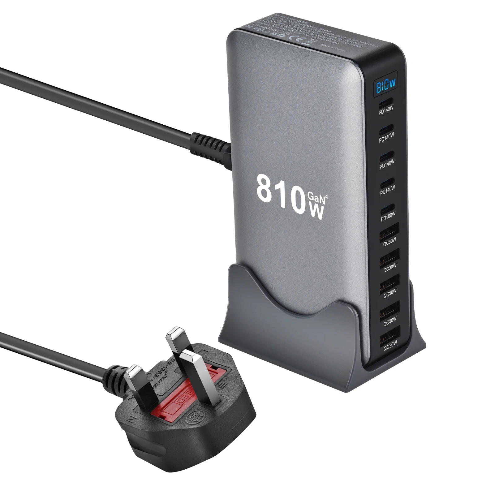 ตัวเลือกสินค้า ชาร์จเร็ว 10 พอร์ต USB-C PD3.1 ชาร์จได้ทุกอุปกรณ์