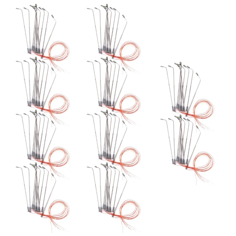 100 Pcs Model LED Street Lamp Lighting Single Head Train Layout Landscape 1: 100