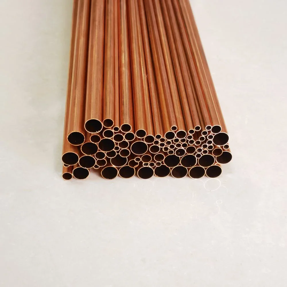 Copper Tube OD1.5-16mm length300 500mm Round Copper alloy Pipe Straight precise thickness 0.2-2
