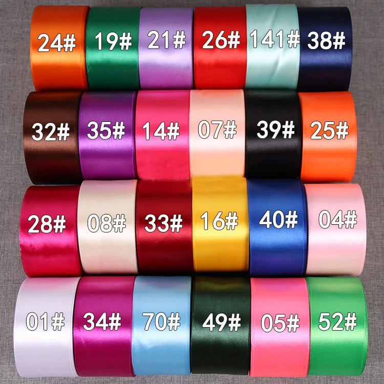 Satin Ribbons 6/10/15/20/25/40/50mm for Wedding Party Decoration