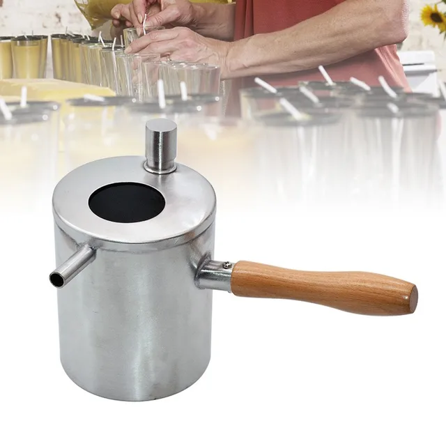 1Dcs Méhviasz Öntés Edény Rozsdamentes Acél Olvadáscserép -Viasz -Gyertya Szerszám Méhész Eszköz