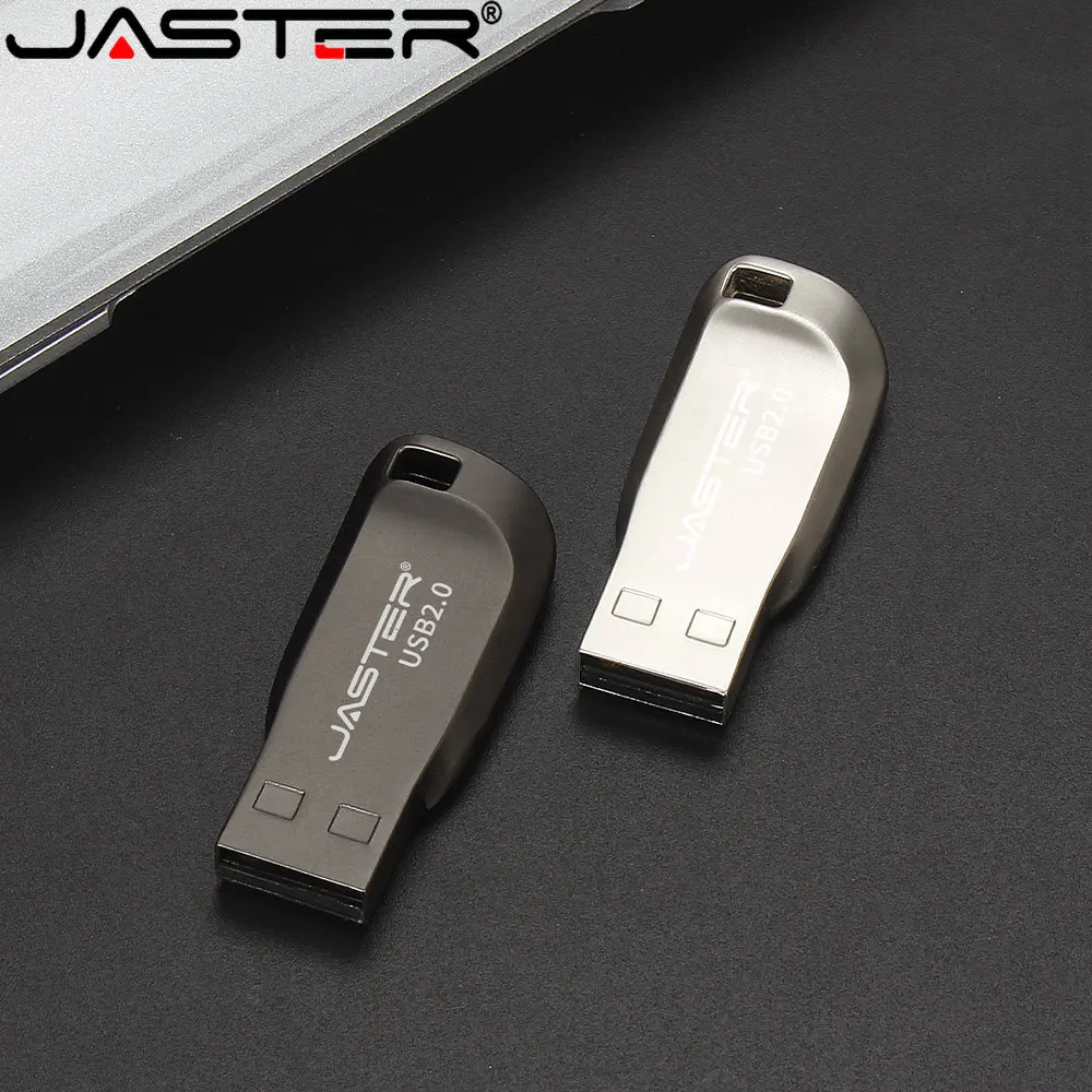 Jaster Metal Mini Usb 2.0 Logo Gratuito Portachiavi Flash Drive 4Gb 16Gb 32Gb 64Gb 100% Re Pendrive Usb Stick Memory Stick Regalo