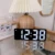 Smart LED Clock Bedside Digital Alarm Clocks Desktop Table Electronic Desk Watch Snooze Funtion USB Wake Up Alarm Clock Digital 9