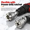 HUHAO Electric Drill Magic Sleeve Converter Drill Bit Adapter Adjustable 3/8-3/4 inch10mm to19mm Multifunctional Wrench Tool 3