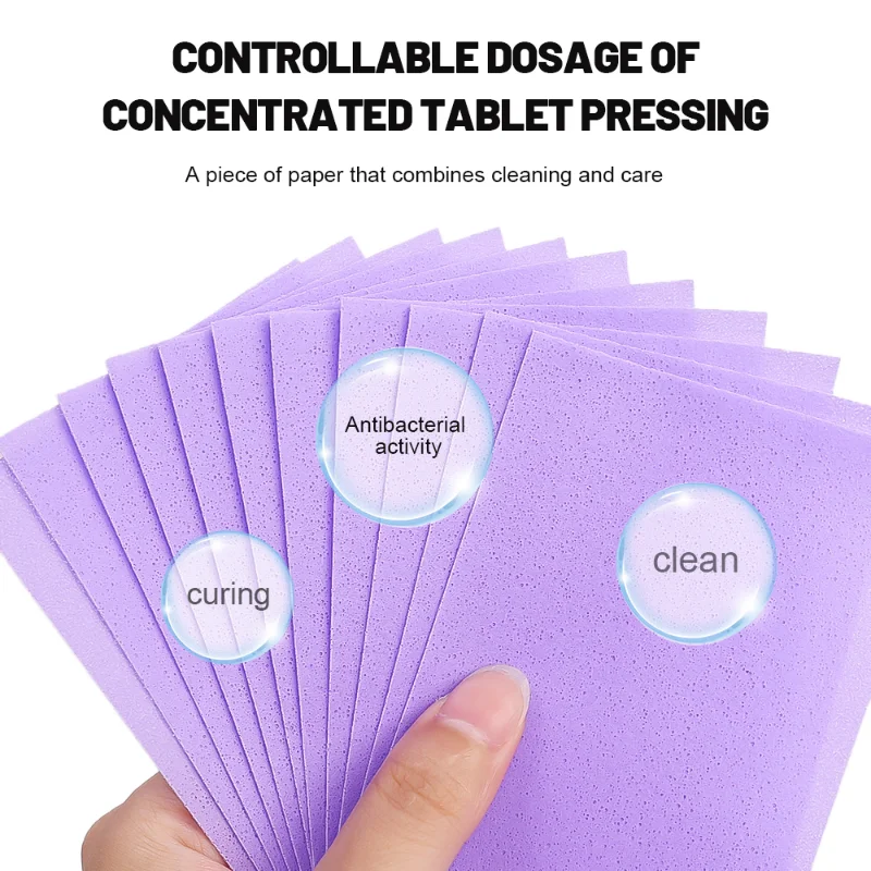 60/30PCS Floor Cleaning Sheet Mopping Floor Cleaning Hygiene Toilet Porcelain Cleaning Dirt Toilet Household Cleaning Tools images - 6