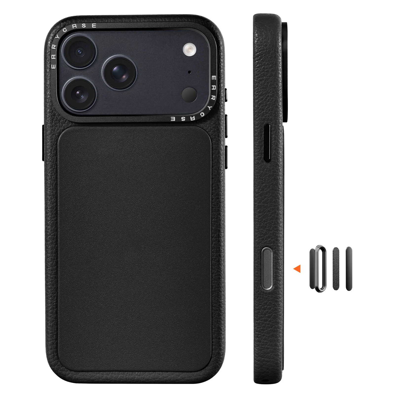 Eary Leather Shockproof Phone Case with Camera Protection Cover