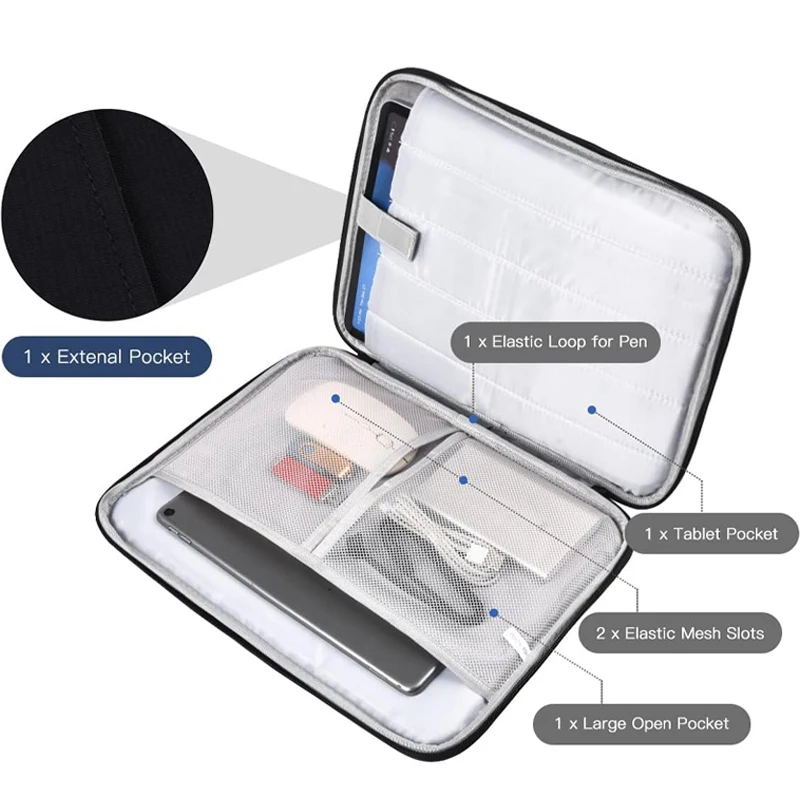 Stylish Nylon Tablet Sleeve Bag - Premium Protective Carrying Pouch