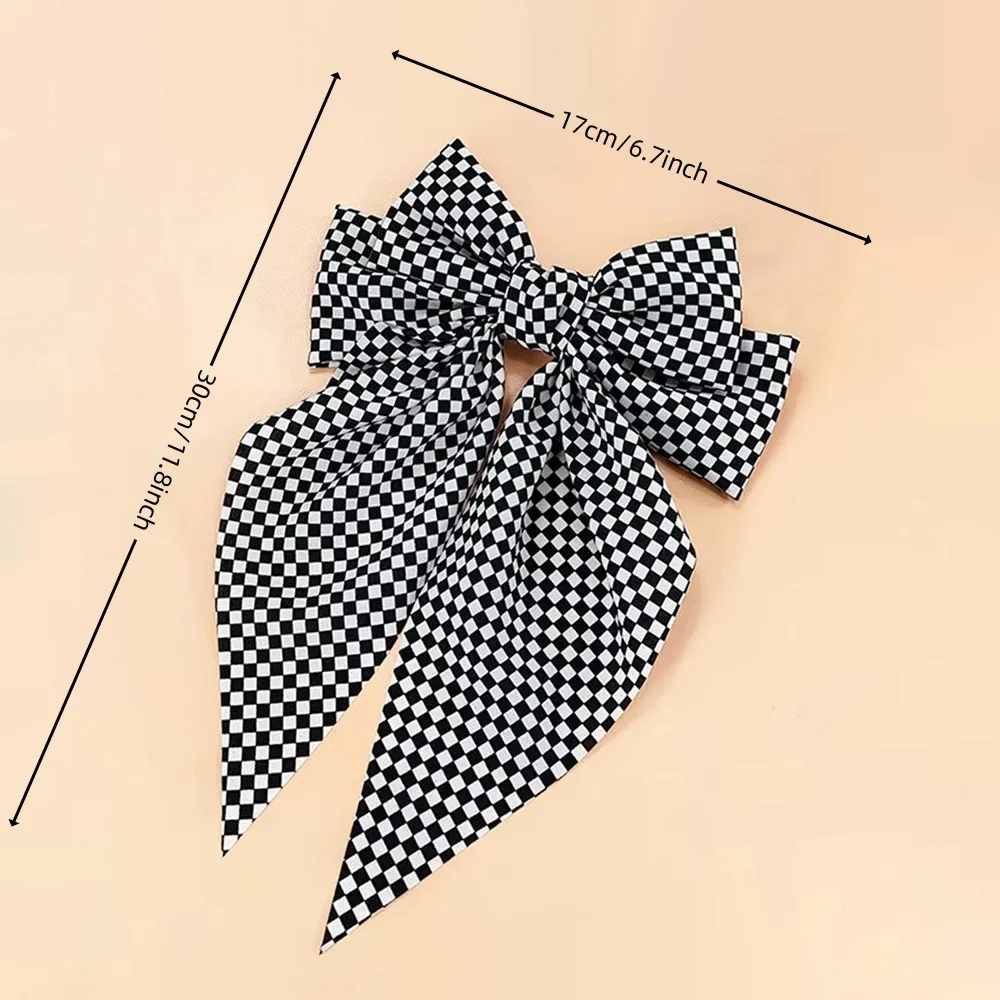Plaid Bow Retro Fashion Hair Clip - Trendy & Versatile Hair Accessory